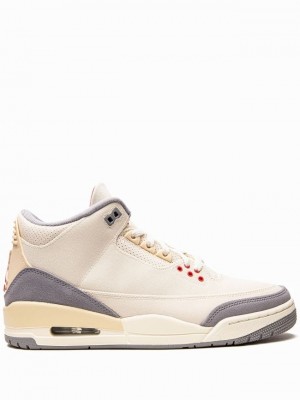 Beige Men's Nike Retro Muslin Air Jordan 3 | TDKICN-871