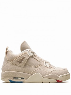 Beige Women's Nike Canvas Air Jordan 4 | CEUHDA-270