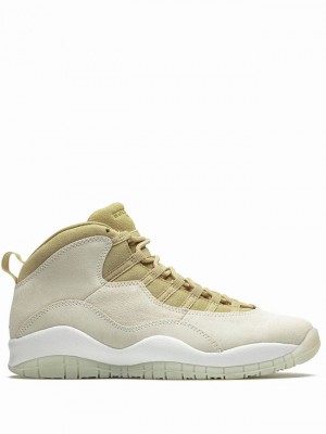 Beige Women's Nike Retro Air Jordan 10 | FLKPZR-265