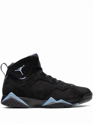 Black Men's Nike Chambray Air Jordan 7 | ZYCRSL-846