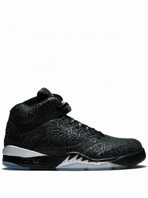 Black Men's Nike Lab5 Silver Air Jordan 3 | BVGNHD-849