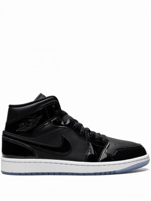 Black Men's Nike Mid SE Space Jam Air Jordan 1 | DYLXBV-986