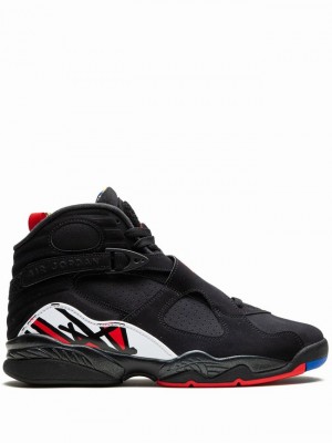 Black Men's Nike Playoffs Air Jordan 8 | XARTHZ-685