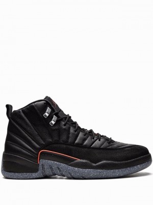 Black Men's Nike Retro Air Jordan 12 | YLVRZX-175