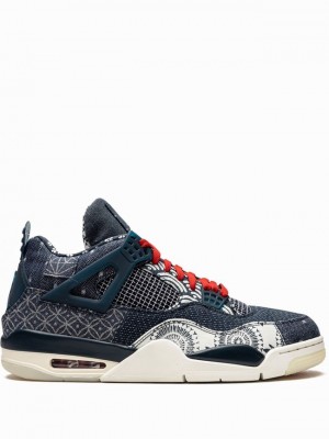 Black Men's Nike Retro Air Jordan 4 | VGAJWQ-762