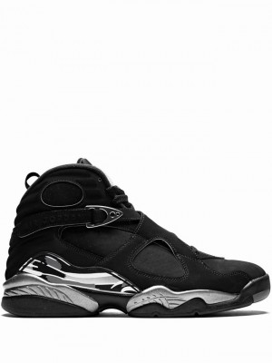 Black Men's Nike Retro Air Jordan 8 | JXPTWQ-270