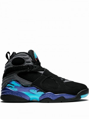 Black Men's Nike Retro Air Jordan 8 | XFRAWZ-678