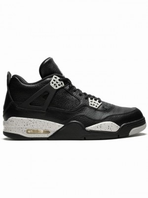 Black Men's Nike Retro LS Air Jordan 4 | ZDILNF-190