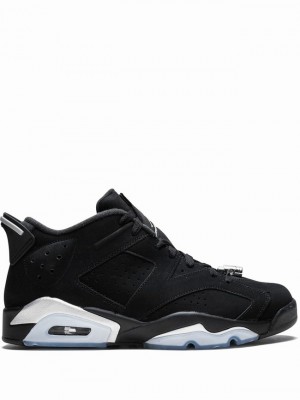 Black Men's Nike Retro Low Metallic Silver Air Jordan 6 | RYIGVN-890