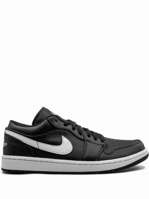 Black Women's Nike Low Air Jordan 1 | AIDFHP-154