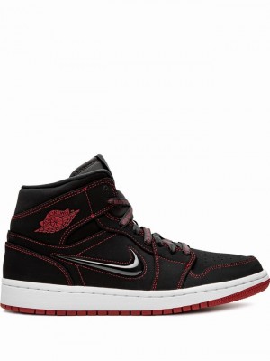 Black Women's Nike Mid Fearless Come Fly With Me Air Jordan 1 | OURFHE-862