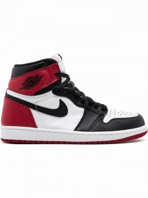 Black Women's Nike Retro High OG Black Toe Air Jordan 1 | OLPVNA-029