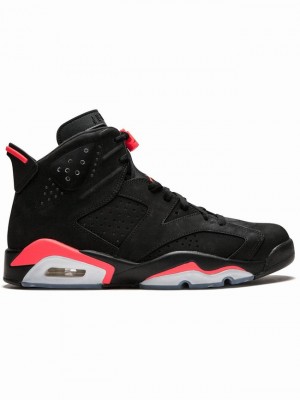 Black Women's Nike Retro Infrared Air Jordan 6 | XYMBVA-912