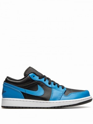 Black / Blue Men's Nike Low Laser Air Jordan 1 | TYCBUW-271