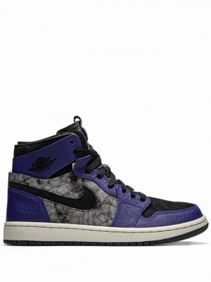 Black / Blue Men's Nike Zoom Comfort Bayou Boys Air Jordan 1 | GEWMPX-361