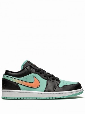 Black / Green Men's Nike Low SE Tropical Twist Air Jordan 1 | BJPZRC-579