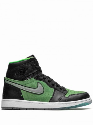 Black / Green Men's Nike Retro High Zoom Zen Air Jordan 1 | CRGVPB-213