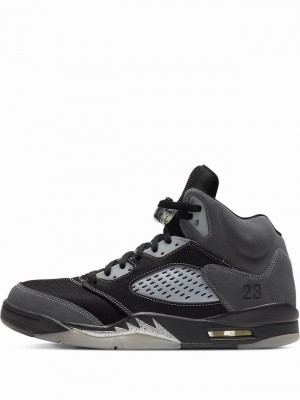 Black / Grey Men's Nike Retro Air Jordan 5 | JADXRO-847