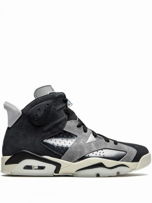 Black / Grey Women's Nike Retro ''Tech Chrome'' Air Jordan 6 | KTBZIQ-259