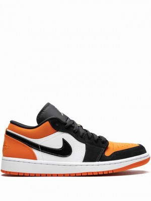 Black / Orange Men's Nike Low Air Jordan 1 | LOBNGV-803