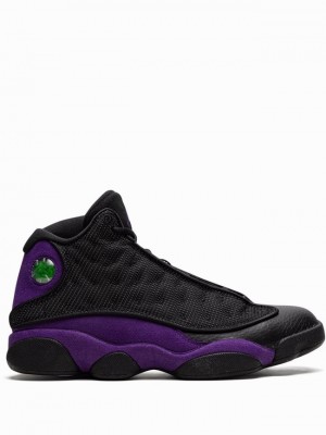 Black / Purple Men's Nike Retro Air Jordan 13 | LACVBR-749