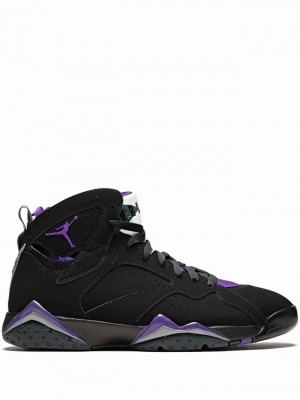 Black / Purple Women's Nike Retro Air Jordan 7 | DSBNJG-970