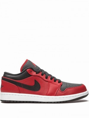 Black / Red Women's Nike Low Air Jordan 1 | YWHXJO-763