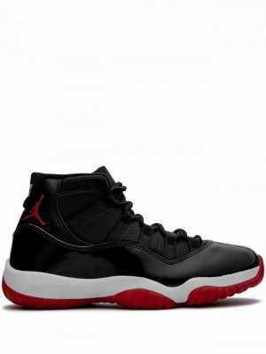 Black / Red Women's Nike Retro Bred 2019 Air Jordan 11 | JVOGNI-057