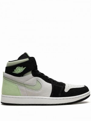 Black / White / Green Men's Nike Zoom CMFT 2 Honeydew Air Jordan 1 | HGYFWI-104