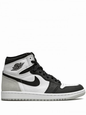 Black / White / Grey Women's Nike Retro High Stage Haze Air Jordan 1 | EGRIOJ-037