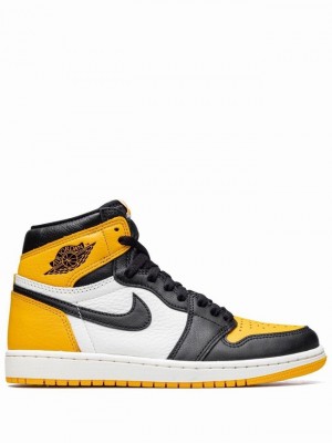 Black / Yellow Women's Nike High OG Taxi Air Jordan 1 | XLRGAB-531