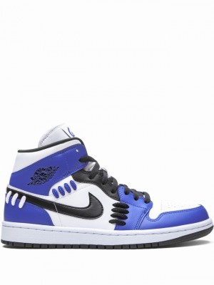 Blue Women's Nike Mid Sisterhood - Game Royal Air Jordan 1 | PQZJAN-763