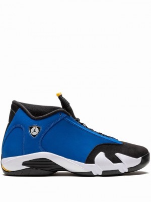 Blue / Black Men's Nike Laney Air Jordan 14 | AZTJQL-201