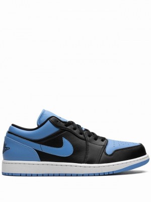 Blue / Black Men's Nike Low University Air Jordan 1 | XDUBHR-074