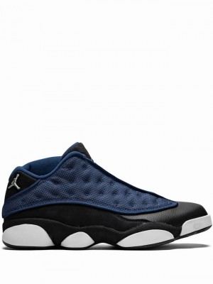 Blue / Black Men's Nike Retro Low Brave Air Jordan 13 | OEDNWH-378