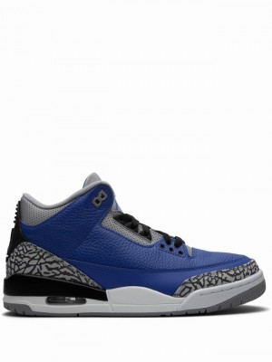 Blue / Black Men's Nike Retro Varsity Royal Air Jordan 3 | KNCQGA-839