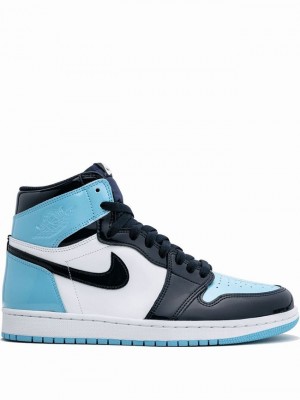 Blue / Black / White Women's Nike High OG Air Jordan 1 | NZTYMX-029