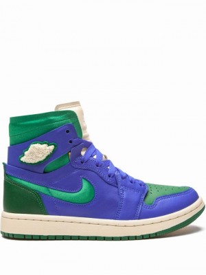 Blue / Green / White Women's Nike x Aleali May Zoom CMFT Califia Air Jordan 1 | PLACKJ-094