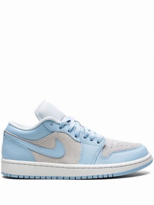 Blue / Grey Women's Nike Jordan 1 Low Air Jordan 1 | QCRTXE-839