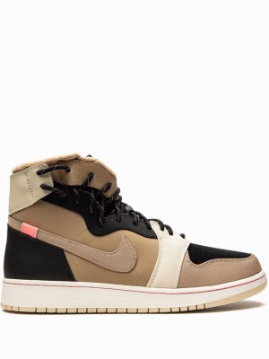 Brown / Black Women's Nike Rebel XX Utility Pack Air Jordan 1 | ZKUYMR-075