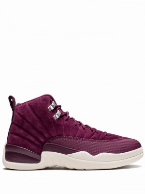 Burgundy Men's Nike Retro Air Jordan 12 | RFKQOG-824