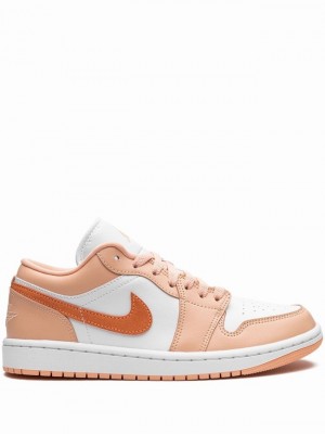 Coral / White Women's Nike Low Sunset Haze Air Jordan 1 | IOSVNY-106