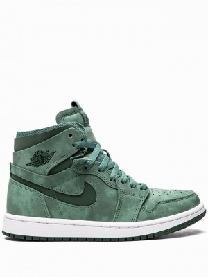 Green Women's Nike Jordan 1 High Zoom Air CMFT Emerald Air Jordan 1 | YOXKSU-187