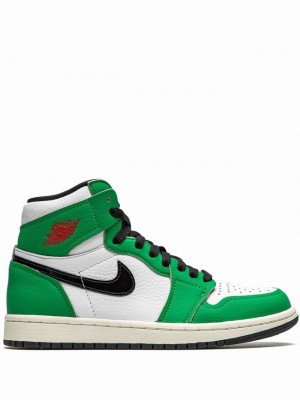 Green Women's Nike Retro High OG Lucky Air Jordan 1 | USEVOK-942