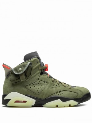 Green Women's Nike Travis Scott Air Jordan 6 | HILWTZ-268