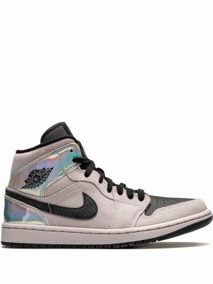 Grey Women's Nike Mid Air Jordan 1 | BMHLTX-607