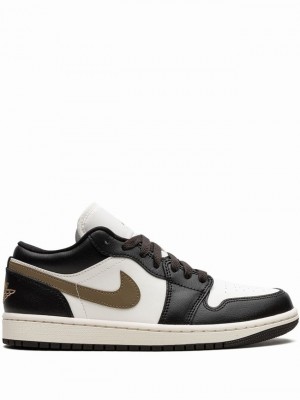 Grey / Brown Women's Nike Low Shadow Brown Air Jordan 1 | MQOYUD-735