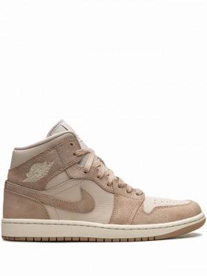 Light Brown Women's Nike Mid SE Legend Light Brown Air Jordan 1 | ITAFBL-351