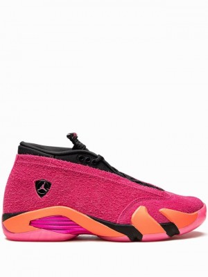 Pink Women's Nike Retro Low Shocking Air Jordan 14 | AOWCLN-728