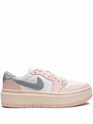 Pink / White Women's Nike Elevate Air Jordan 1 | ZIHXAM-376